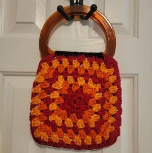 Vintage crochet handbag